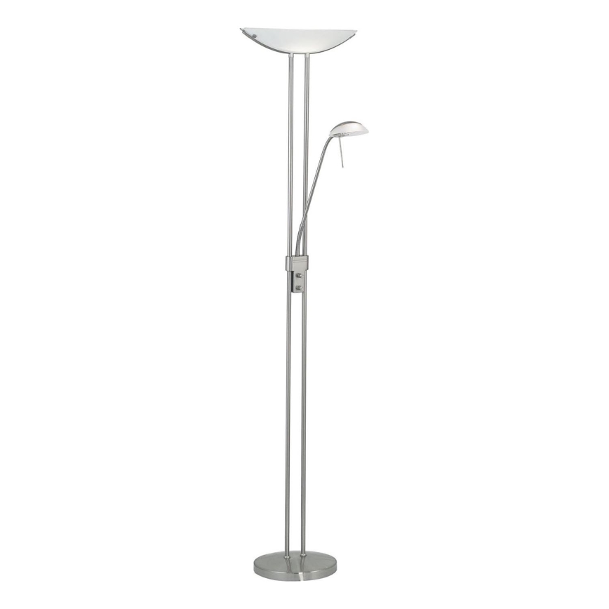 Eglo 25869 - Dimmabilna podna lampa BAYA 1xR7s/230W/230V + 1xG9/33W mat krom