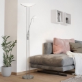 Eglo 25869 - Stojeća lampa BAYA s prigušivačem 1xR7s/230W/230V + 1xG9/33W matni krom
