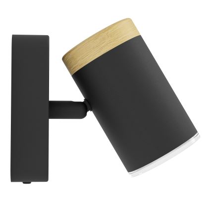 Eglo - Kupaonsko zidno spot svjetlo 1xGU10/3W/230V IP44 crno/bež