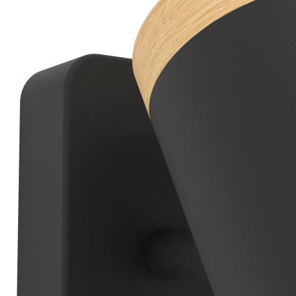 Eglo - Kupaonska spot svjetiljka 3xGU10/3W/230V IP44 crno/bež