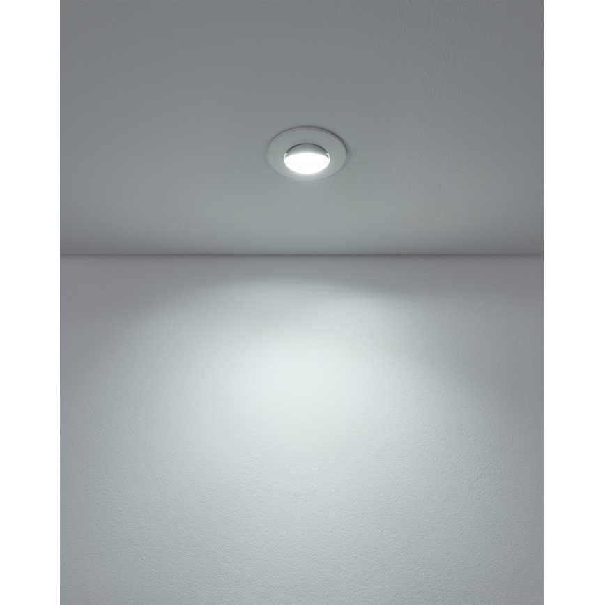 Eglo - Komplet 3x LED ugradnih stropnih svjetiljki LED/4,9W/230V 2700/4000/6500K Ø 9 cm bijela