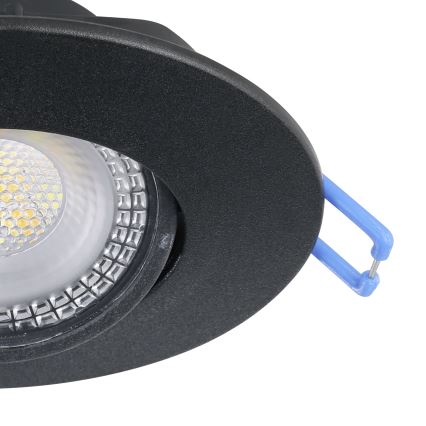 Eglo - Komplet 5x LED ugradnih svjetiljki LED/4,9W/230V 2700/4000/6500K Ø 9 cm crne