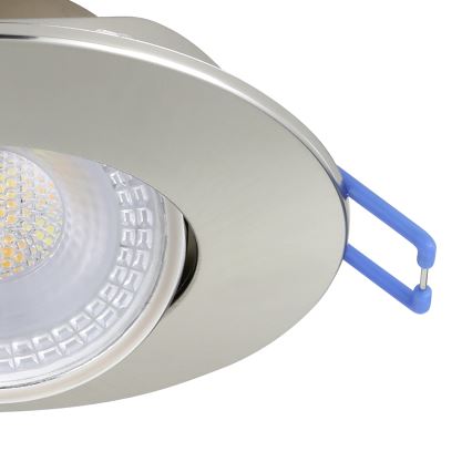 Eglo - SET 3x ugradna stropna LED svjetiljka LED/4,9W/230V 2700/4000/6500K Ø 9 cm matni krom