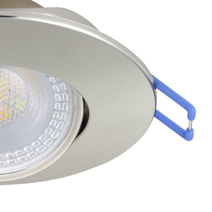 Eglo - Set od 7 LED ugradnih stropnih svjetiljki LED/4,9W/230V 2700/4000/6500K promjer 9 cm matni krom
