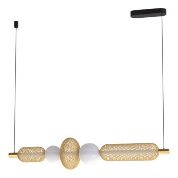 Eglo 300478 - LED luster na sajli CEGLIE, s mogućnošću prigušivanja LED/20W/230V 2200-6500K zlatna + daljinski upravljač