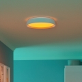 Eglo 300686 - LED RGBW prigušivo stropno svjetlo MASSIGNANO-Z LED/18,5W/230V 2700-6500K Ø 40 cm bijela + daljinski upravljač