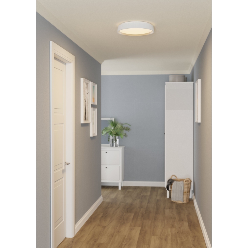 Eglo 300686 - LED RGBW prigušivo stropno svjetlo MASSIGNANO-Z LED/18,5W/230V 2700-6500K Ø 40 cm bijela + daljinski upravljač