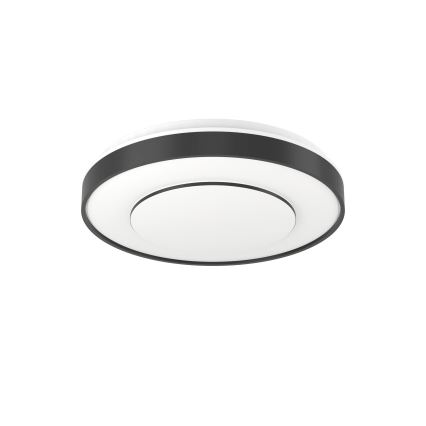 Eglo 300688 - LED RGBW prigušivo stropno svjetlo MONTERIGGIONI-Z LED/18,5W/230V 2700-6500K Ø 38,4 cm, crno + daljinski upravljač