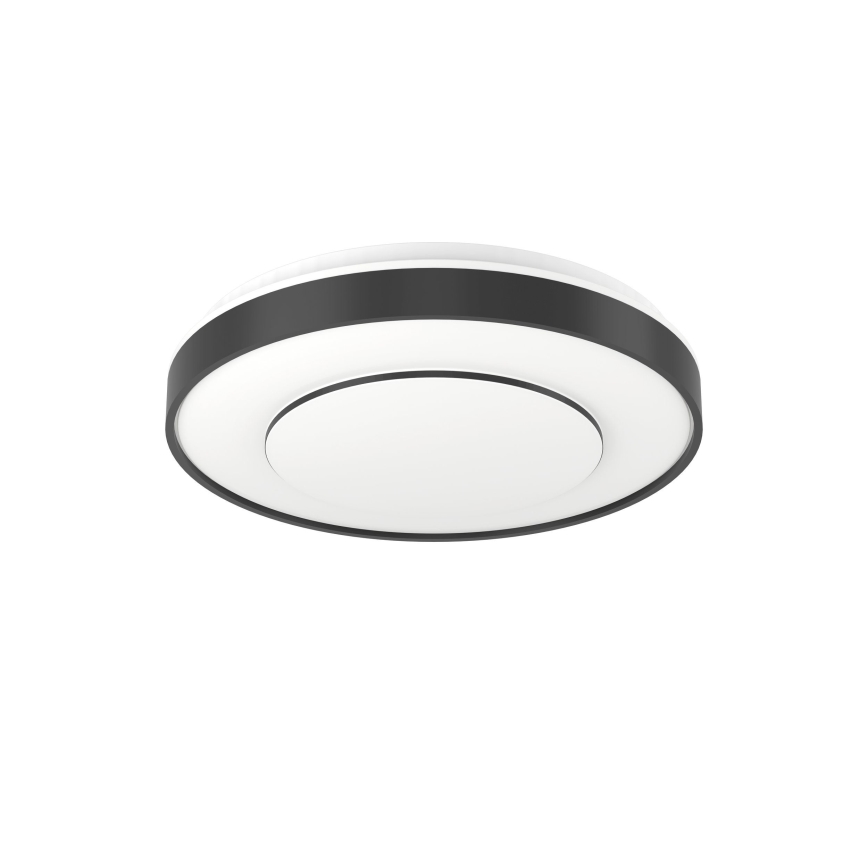 Eglo 300688 - LED RGBW prigušivo stropno svjetlo MONTERIGGIONI-Z LED/18,5W/230V 2700-6500K Ø 38,4 cm, crno + daljinski upravljač