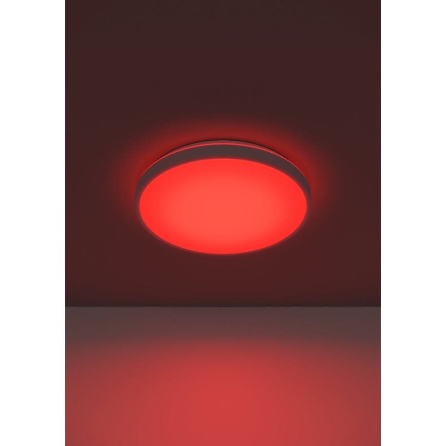 Eglo 300689 - LED RGBW stropno svjetlo s prigušivanjem MONTARELLINO-Z LED/18,5W/230V 2700–6500K Ø 38,7 cm bijela + daljinski upravljač