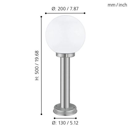 Eglo - Vanjska lampa 1xE27/60W/230V IP44