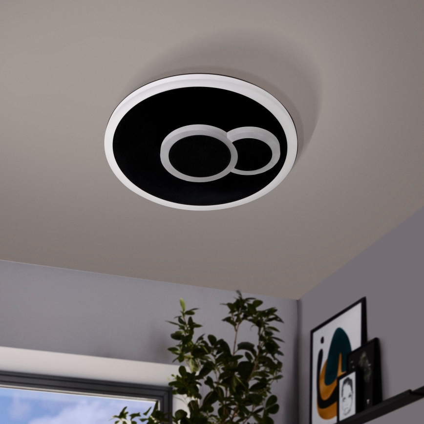 Eglo - LED Stropna svjetiljka LED/7,8W/230V pr. 20 cm crna