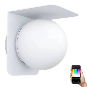 Eglo 31052 - LED RGBW vanjsko svjetlo s prigušivanjem CORRIENTES 1xE27/9W/230V IP44 bijela