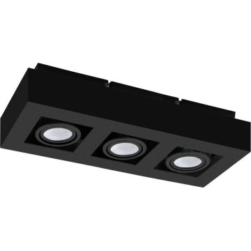 Eglo 31064 - LED spot MENDOZA 3xLED/4,7W/230V 3000K crna