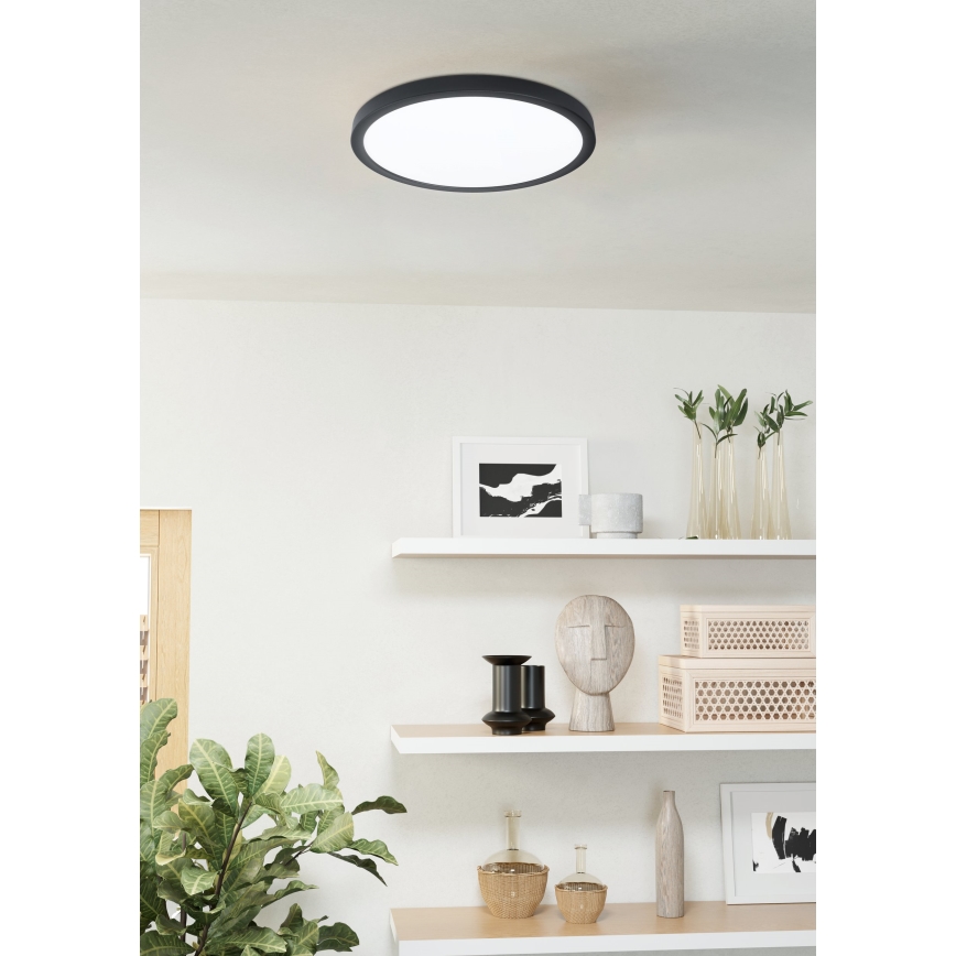 Eglo 31378 - LED Prigušiva stropna svjetiljka za kupaonicu ARGOLIS-Z LED/19,5W/230V 2700-6500K IP44 crna