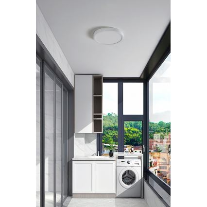 Eglo 31379 - LED Prigušiva stropna svjetiljka za kupaonicu ARGOLIS-Z LED/19,5W/230V 2700-6500K IP44 bijela