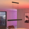 Eglo 31433 - LED RGBW prigušivački luster na užetu ANDREAS-Z LED/38W/230V 2700-6500K crna