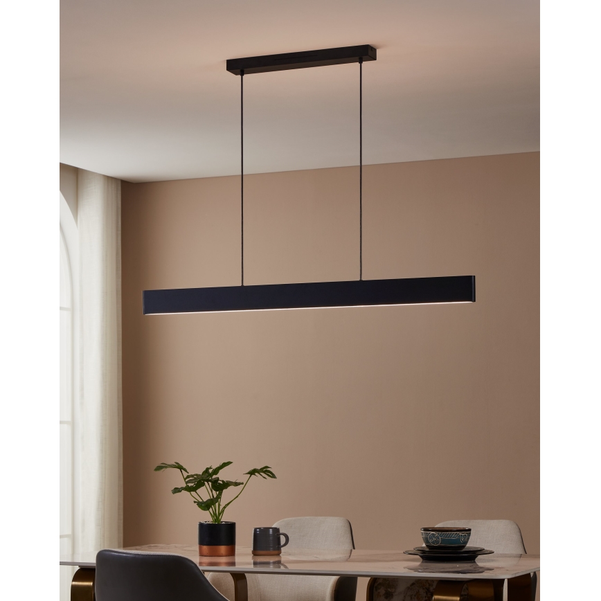 Eglo 31433 - LED RGBW Prigušivi luster na sajli ANDREAS-Z LED/38W/230V 2700-6500K crna