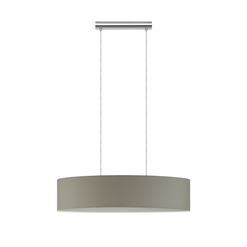 Eglo - Luster na sajli 2xE27/60W/230V taupe