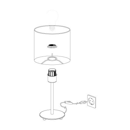 Eglo - Stolna lampa 1xE27/60W/230V