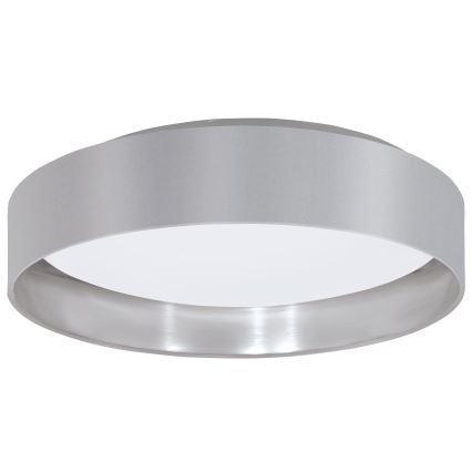 Eglo 31623 - LED stropna svjetiljka MASERLO LED/16W/230V 3000K Ø 40,5 cm siva/srebrna