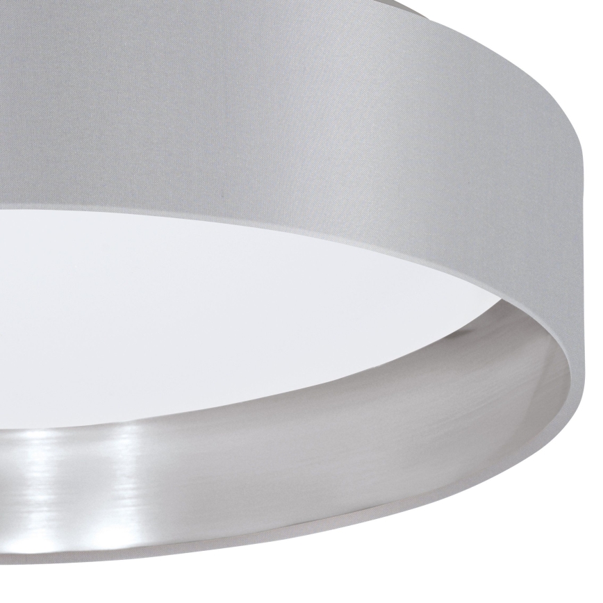 Eglo 31623 - LED stropna svjetiljka MASERLO LED/16W/230V 3000K Ø 40,5 cm siva/srebrna