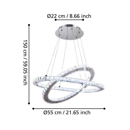 Eglo - LED Viseća svjetiljka LED/29,6W/230V