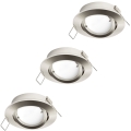 Eglo 31692 - SET 3x LED ugradno svjetlo TEDO 1xGU10/5W/230V