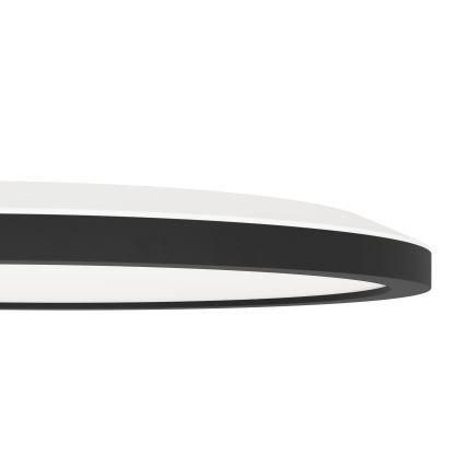 Eglo 31703 - LED RGBW prigušiva stropna svjetiljka ROVITO-Z LED/14,6W/230V 2700-6500K promjer 29,5 cm crna