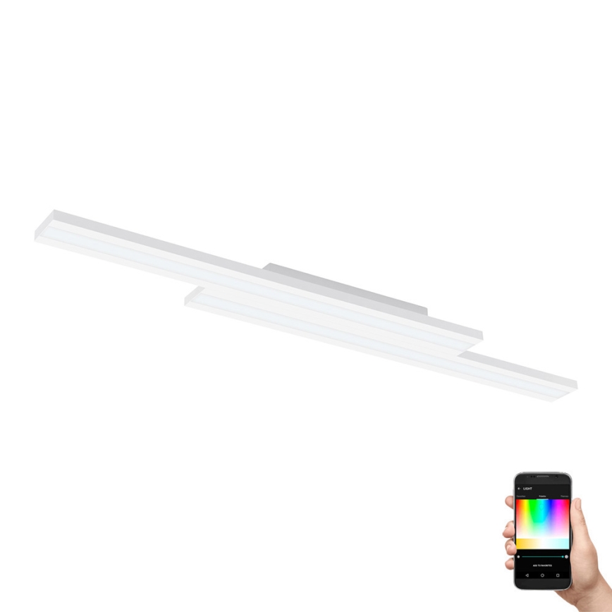 Eglo 31713 - LED RGBW Prigušiva stropna svjetiljka SALITERAS-Z LED/20,4W/230V 2700-6500K bijela