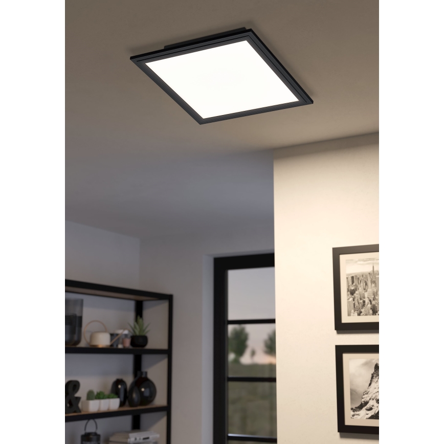 Eglo 31723 - LED Prigušiva stropna svjetiljka SALOBRENA-Z LED/15,3W/230V 2700-6500K crna