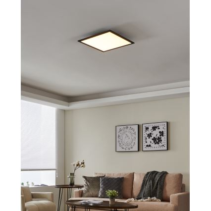Eglo 31724 - LED Prigušiva stropna svjetiljka SALOBRENA-Z LED/21,5W/230V 2700-6500K crna