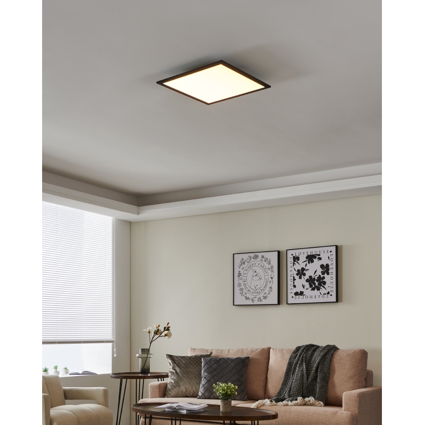 Eglo 31724 - LED Prigušiva stropna svjetiljka SALOBRENA-Z LED/21,5W/230V 2700-6500K crna