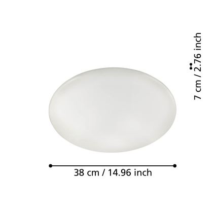 Eglo 31737 - LED Prigušiva stropna svjetiljka TOTARI-Z LED/19,2W/230V 2700-6500K bijela