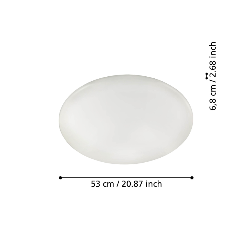 Eglo 31738 - LED Prigušiva stropna svjetiljka TOTARI-Z LED/44,8W/230V 2700-6500K bijela
