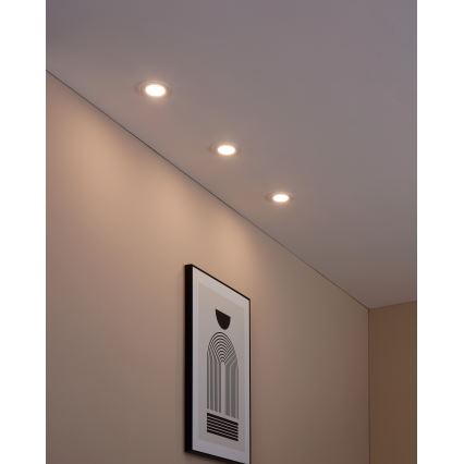 Eglo 31741 - Komplet 3x ugradnih LED stropnih svjetiljki za kupaonicu FUEVA-Z, podesive LED/2,8W/230V 2700-6500K IP44 bijela Ø 8,5 cm