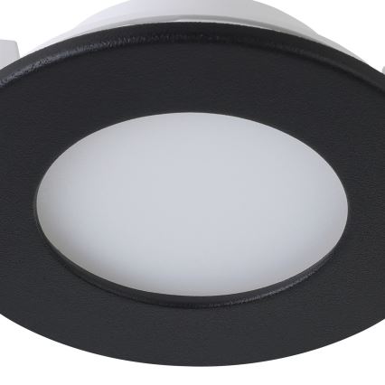 Eglo 31743 - SET od 3 prigušiva LED kupaonska ugradna svjetla FUEVA-Z 1xLED/2,8W/230V 2700-6500 K IP44 crna, promjer 8,5 cm