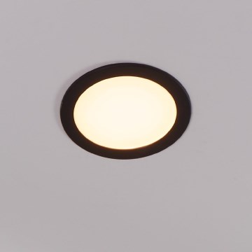 Eglo 31744 - LED prigušivo stropno svjetlo za kupaonicu FUEVA-Z LED/10,5W/230V 2700-6500K IP44 crna