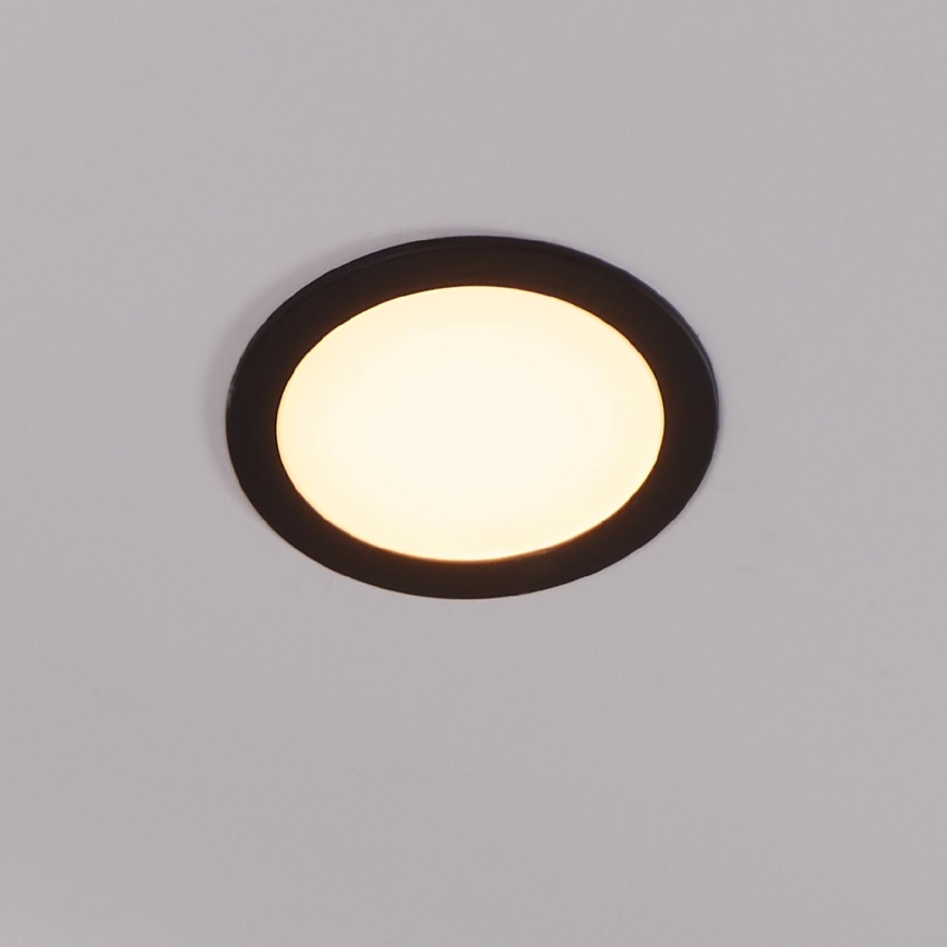 Eglo 31744 - LED prigušivo stropno svjetlo za kupaonicu FUEVA-Z LED/10,5W/230V 2700-6500K IP44 crna