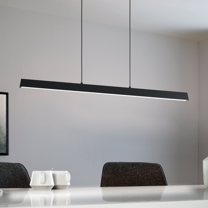 Eglo 31756 - LED RGBW Prigušivi luster na sajli SIMOLARIS-Z LED/35W/230V 2700-6500K crna