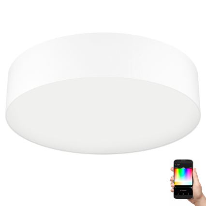 Eglo 31766 - LED RGBW prigušiva stropna svjetiljka ROMAO-Z LED/35W/230V 2700-6500K promjer 57 cm bijela