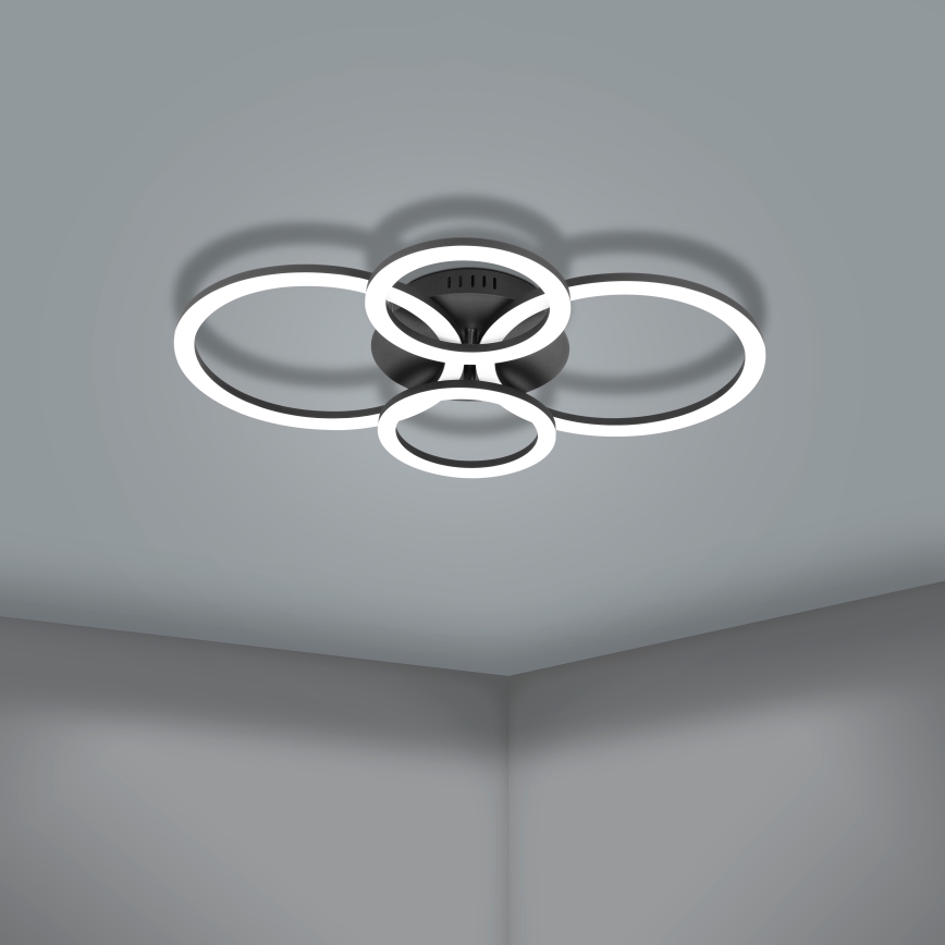 Eglo 31769 - LED Prigušiva stropna svjetiljka PARRAPOS-Z LED/41W/230V 3000-6500K crna