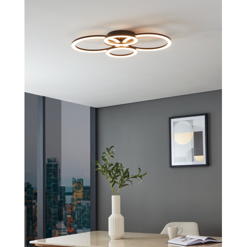 Eglo 31769 - LED Prigušiva stropna svjetiljka PARRAPOS-Z LED/41W/230V 3000-6500K crna