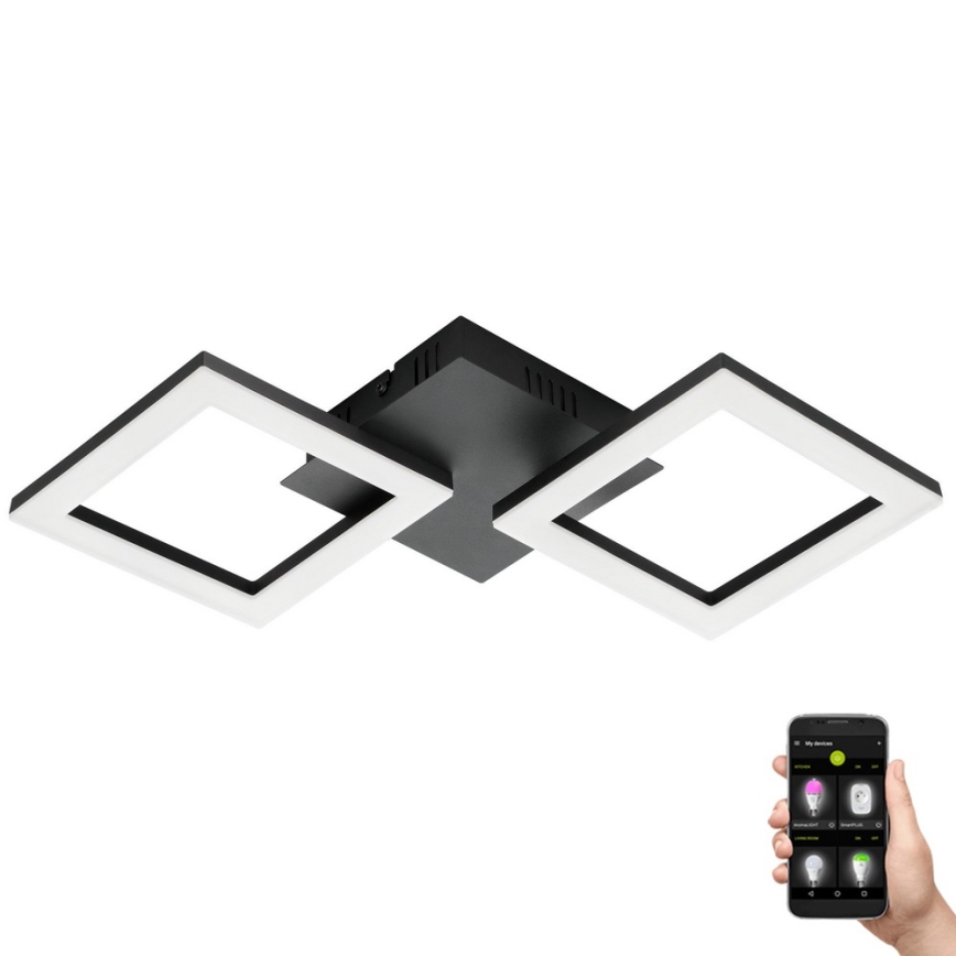 Eglo 31773 - LED Prigušiva stropna svjetiljka PARANDAY-Z LED/15,5W/230V 3000-6500K crna