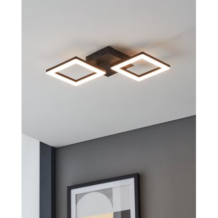 Eglo 31773 - LED Prigušiva stropna svjetiljka PARANDAY-Z LED/15,5W/230V 3000-6500K crna