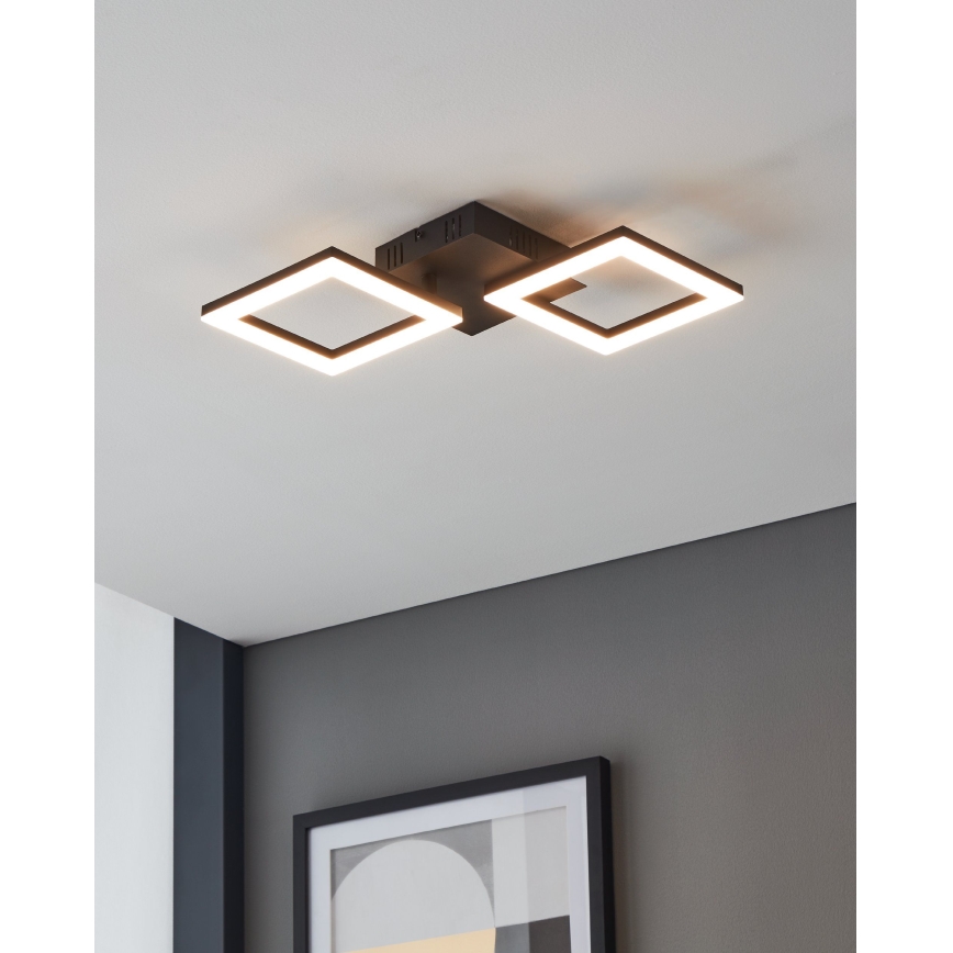 Eglo 31773 - LED Prigušiva stropna svjetiljka PARANDAY-Z LED/15,5W/230V 3000-6500K crna