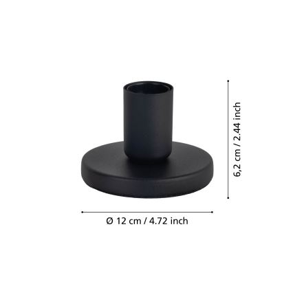 Eglo - Stalak za svjetiljku 1xE27/40W/230V crni