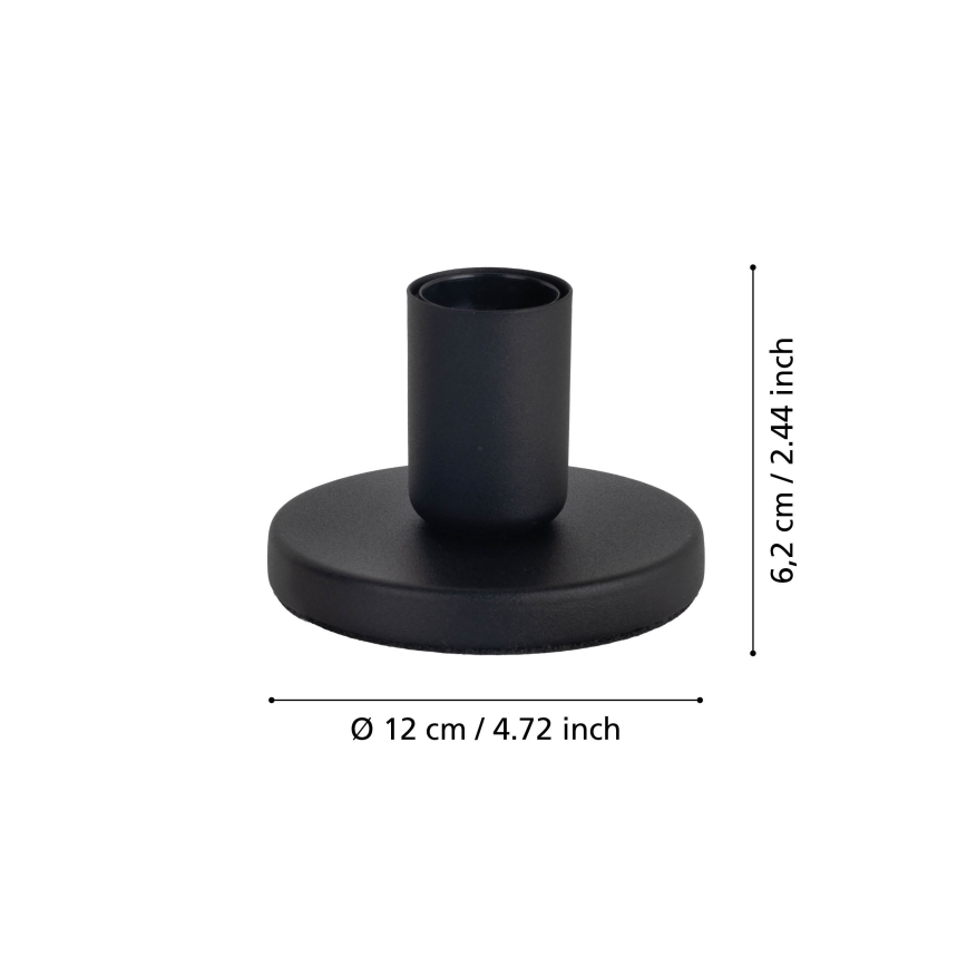 Eglo - Stalak za svjetiljku 1xE27/40W/230V crni