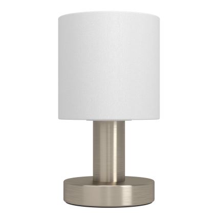 Eglo - Stolna lampa 1xE14/40W/230V bijela/matni krom