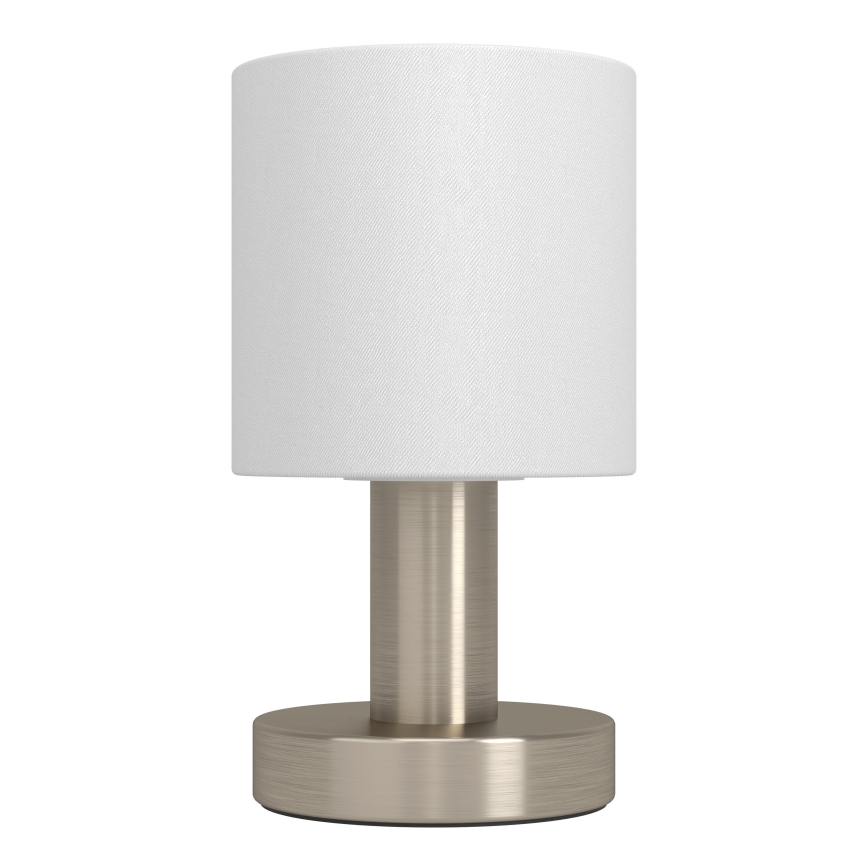 Eglo - Stolna lampa 1xE14/40W/230V bijela/matni krom